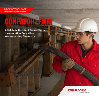 แนะนำผลิตภัณฑ์ CONPATCH FMM เทคโนโลยีกันซึมซ่อมแซมโครงสร้างคอนกรีตชนิดสร้างผลึกในเนื้อคอนกรีต
