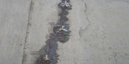 Repair Dry Crack on Concrete by SC-Inject